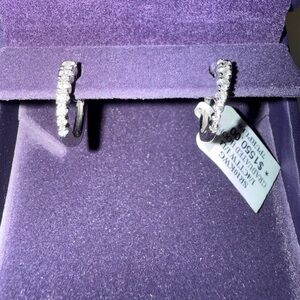 1/4 CT. T.W. Diamond Earrings - New with Tags 10k white gold $1550 og pric